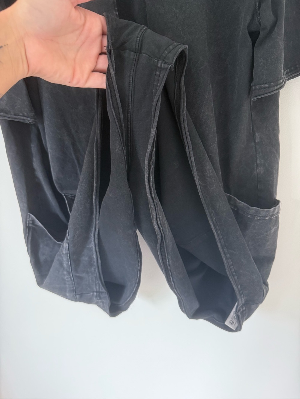 FP Movement by Free People Hot Shot Tee Romper Washed Black - Picture 9 of 12